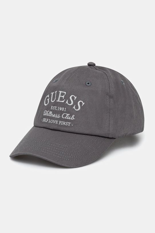 Guess șapcă de baseball din bumbac LUREX bumbac gri V5RZ03.WFKN0