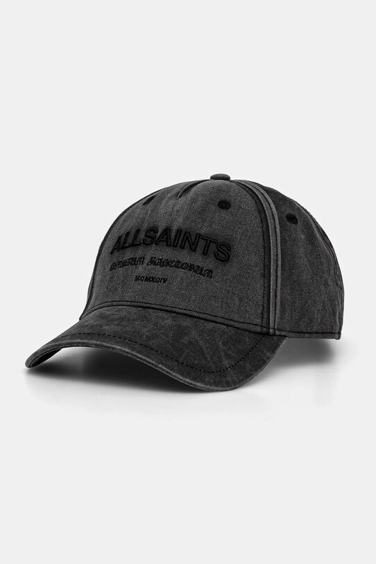 AllSaints sapca bumbac gri AS200842
