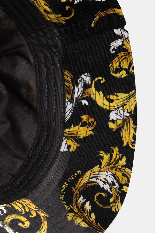 Bavlnený klobúk Versace Jeans Couture čierna 78HAZK06.ZG364