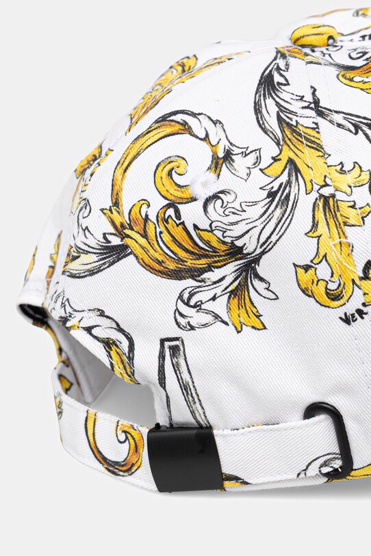 Αξεσουάρ Βαμβακερό καπέλο του μπέιζμπολ Versace Jeans Couture 78HAZK10.ZG364 λευκό