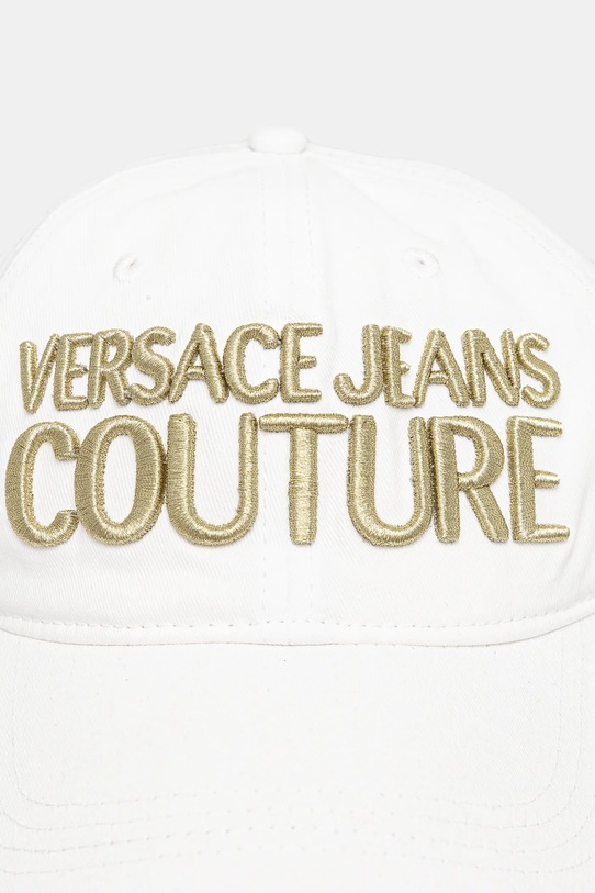 Bavlnená šiltovka Versace Jeans Couture 78HAZK32.ZG365 biela SS25