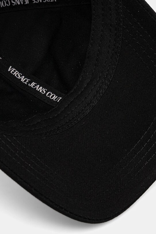 Bombažna bejzbolska kapa Versace Jeans Couture črna 78HAZK32.ZG365