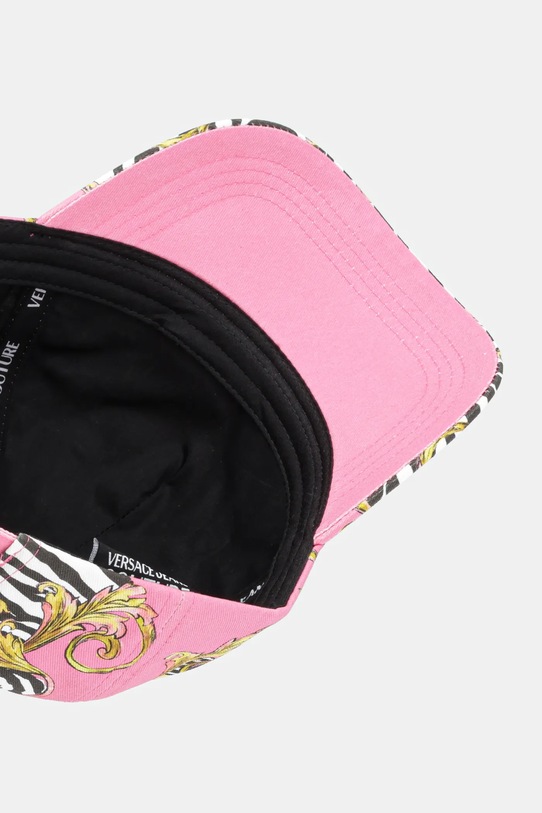 Bavlnená šiltovka Versace Jeans Couture ružová 78HAZK59.ZG371