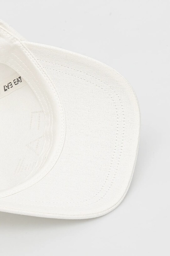 Бавовняна бейсболка EA7 Emporio Armani білий AF13009.7W000327