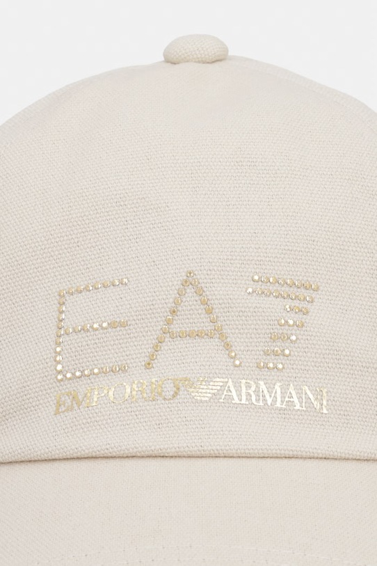 Bavlnená šiltovka EA7 Emporio Armani AF13009.7W000327 béžová SS26