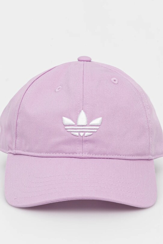 adidas Originals czapka z daszkiem bawełniana BASEBALL AC JC6028 fioletowy SS25