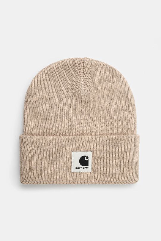 Шапка Carhartt WIP Ashley Beanie гладкий бежевий I034850.2LPXX