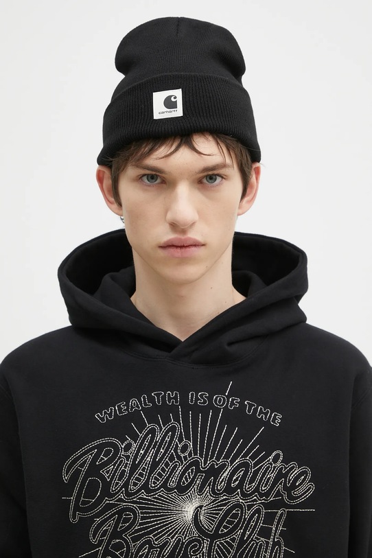 Шапка Carhartt WIP Ashley Beanie гладкий чорний I034850.89XX