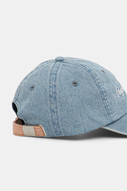 Doplňky Bavlněná baseballová čepice Pepe Jeans MARIAN CAP PL040365 modrá