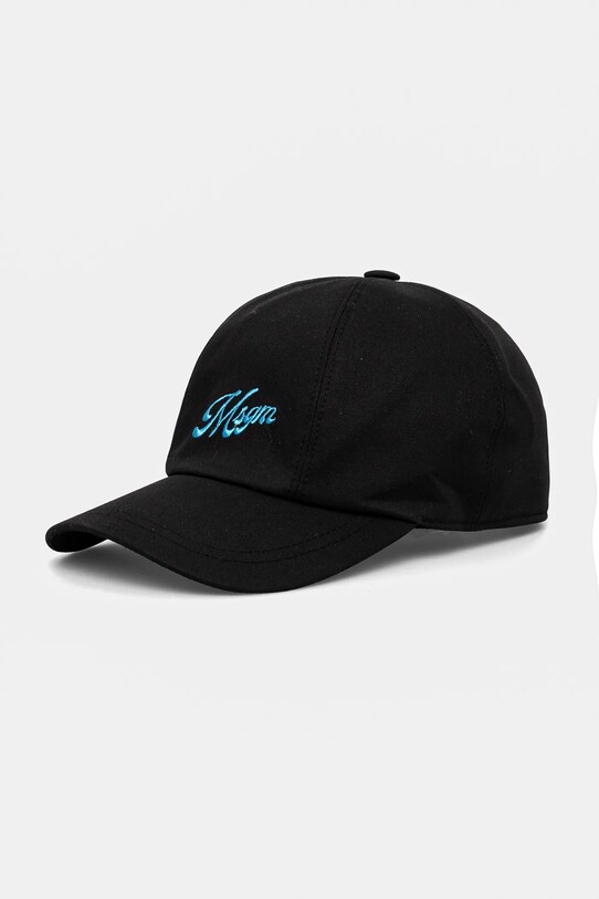 MSGM czapka z daszkiem aplikacja czarny 3842MDL02.257126