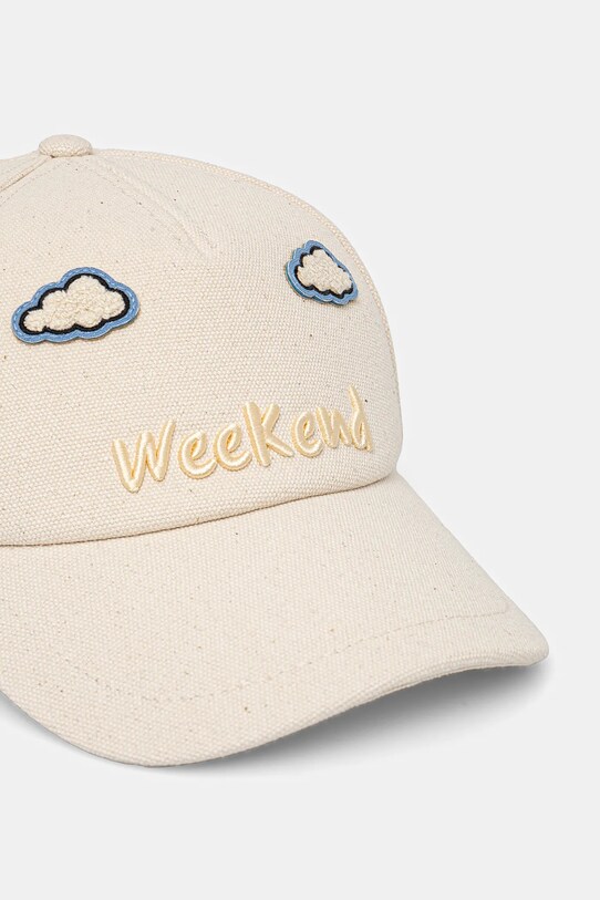 Хлопковая кепка Weekend Max Mara 2515571054600 бежевый SS25