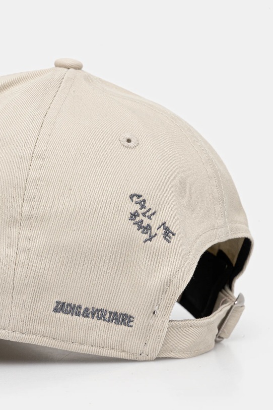 Accesorii ZADIG&VOLTAIRE șapcă de baseball din bumbac OWHT01148.100 bej