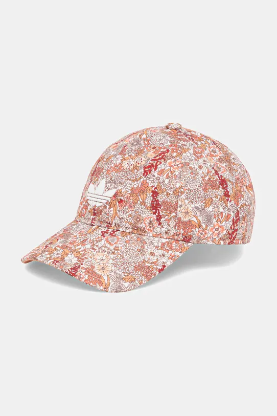 Bombažna bejzbolska kapa adidas Originals Liberty Našitek oranžna JD0998