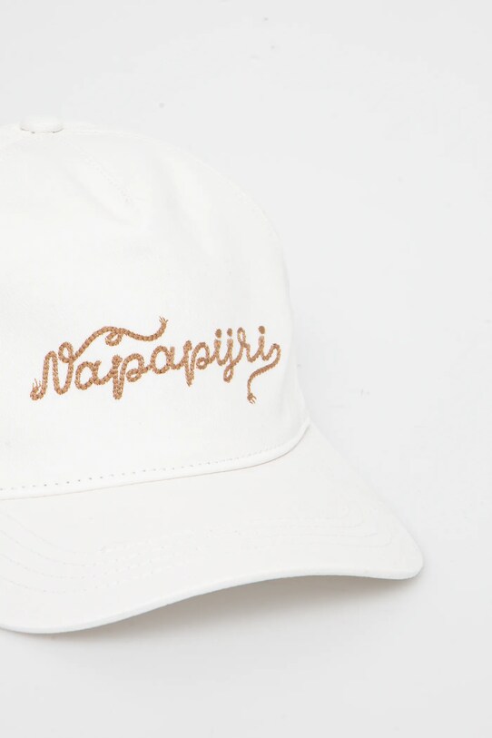 Napapijri șapcă de baseball din bumbac F-Soir NP0A4IET2061 alb SS25