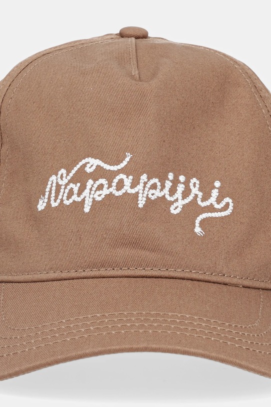Bavlnená šiltovka Napapijri F-Soir NP0A4IETN1Q1 hnedá SS25