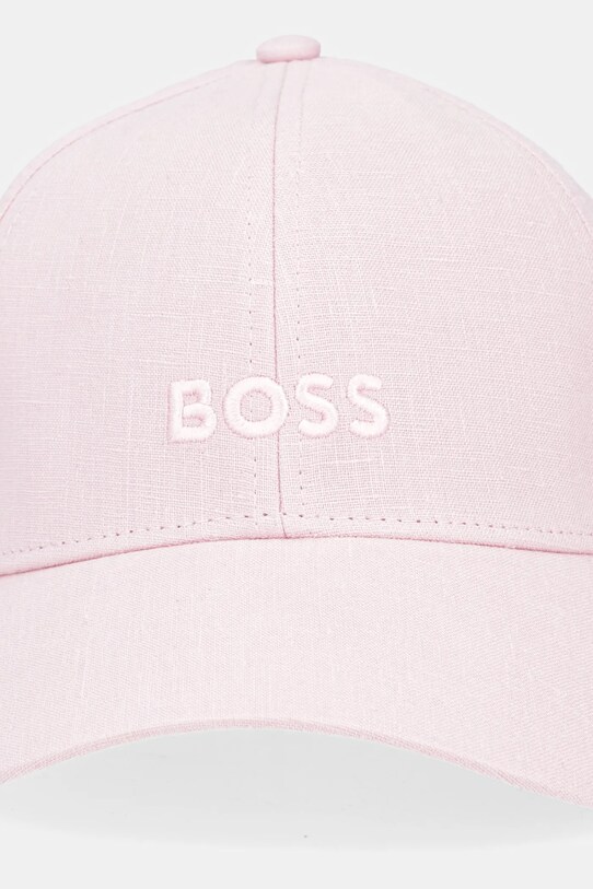 Plátenná čiapka BOSS 50539507 ružová SS25