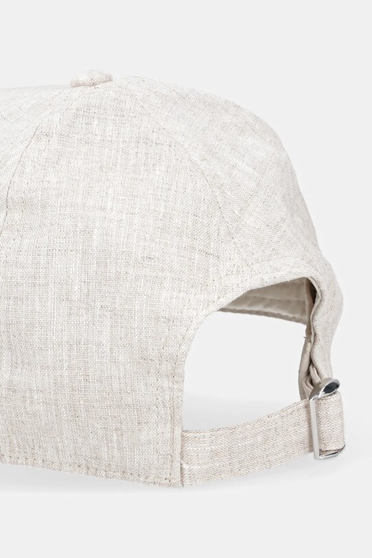 Accessori BOSS berretta con visiera in lino 50539507 beige