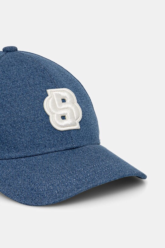 Bavlněná baseballová čepice BOSS 50539517 námořnická modř SS25