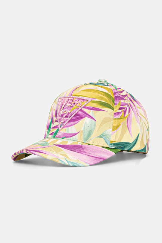 Хлопковая кепка Guess INES хлопок бежевый W5GZ16.WEGD0