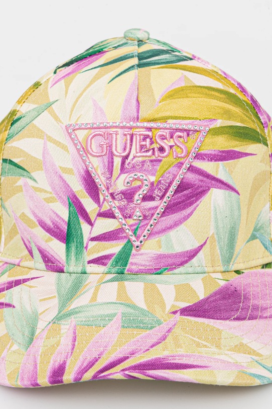 Хлопковая кепка Guess INES W5GZ16.WEGD0 бежевый SS25