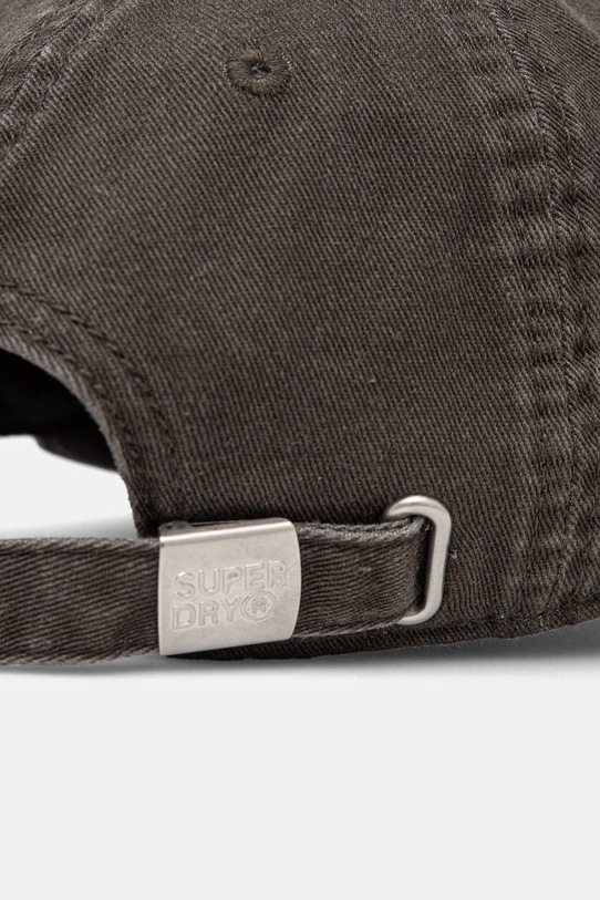 Akcesoria Superdry czapka z daszkiem bawełniana W9010177A.02A szary