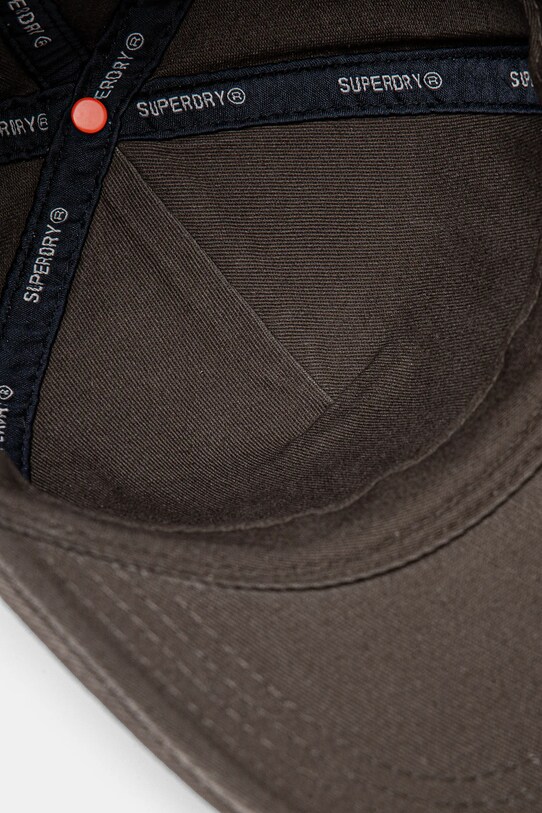 Superdry czapka z daszkiem bawełniana szary W9010177A.02A