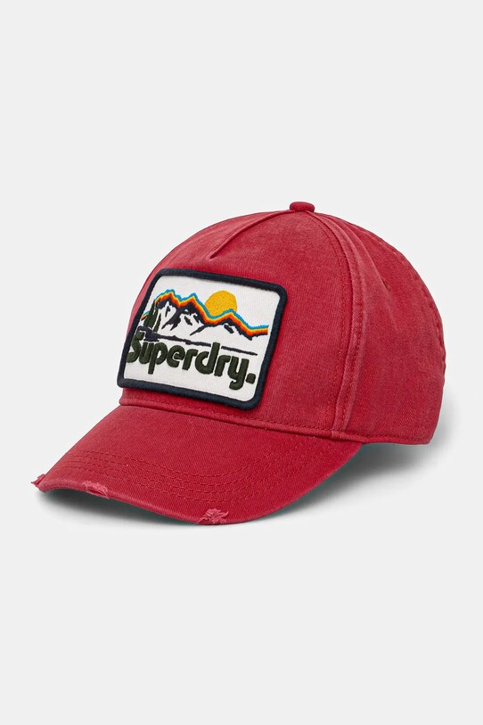 Superdry șapcă de baseball din denim bumbac rosu W9010177A.C2G