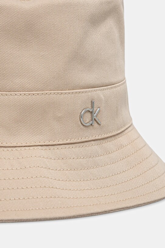 Calvin Klein kapelusz dwustronny K60K612913 beżowy SS25