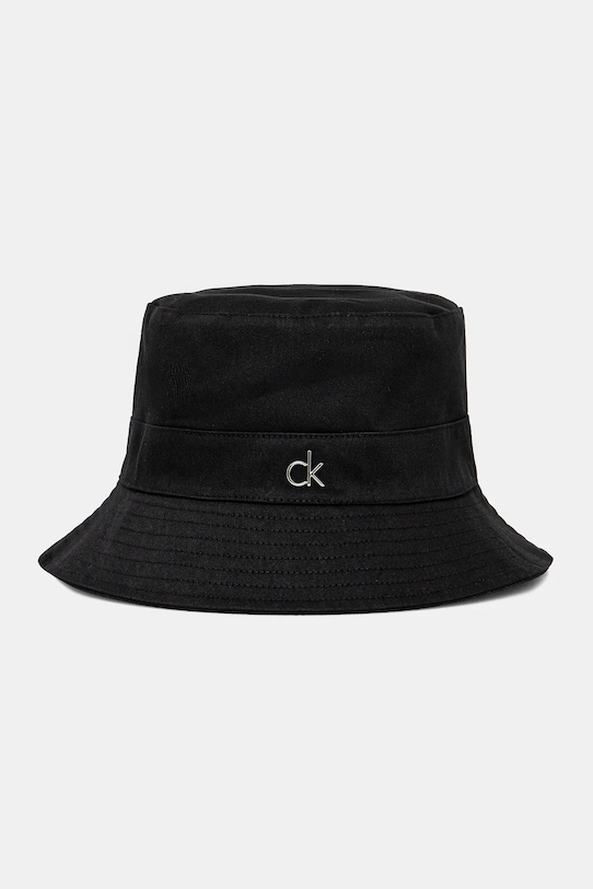 Calvin Klein kapelusz dwustronny bawełna czarny K60K612913