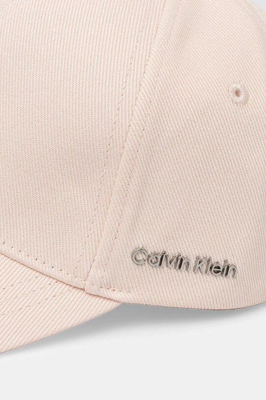 Бавовняна бейсболка Calvin Klein K60K612910 рожевий SS25
