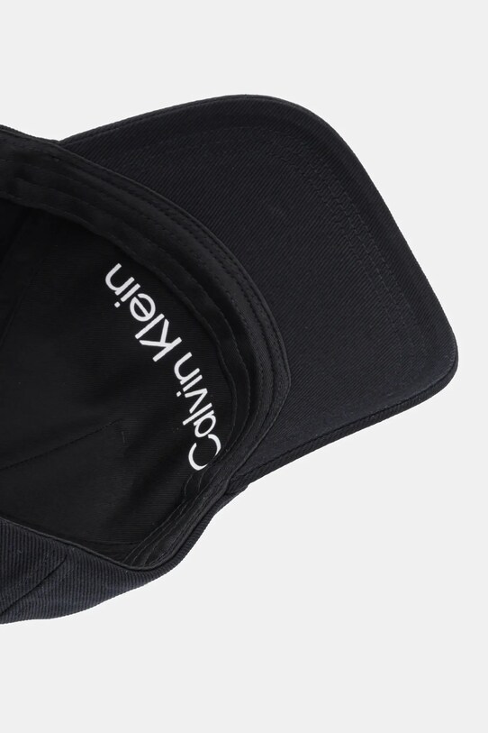 Calvin Klein czapka z daszkiem bawełniana czarny K60K612910