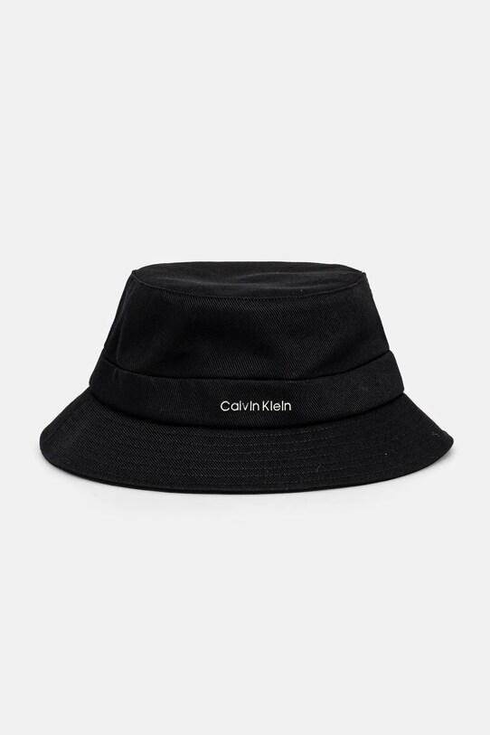Bavlněný klobouk Calvin Klein bavlna černá K60K613161