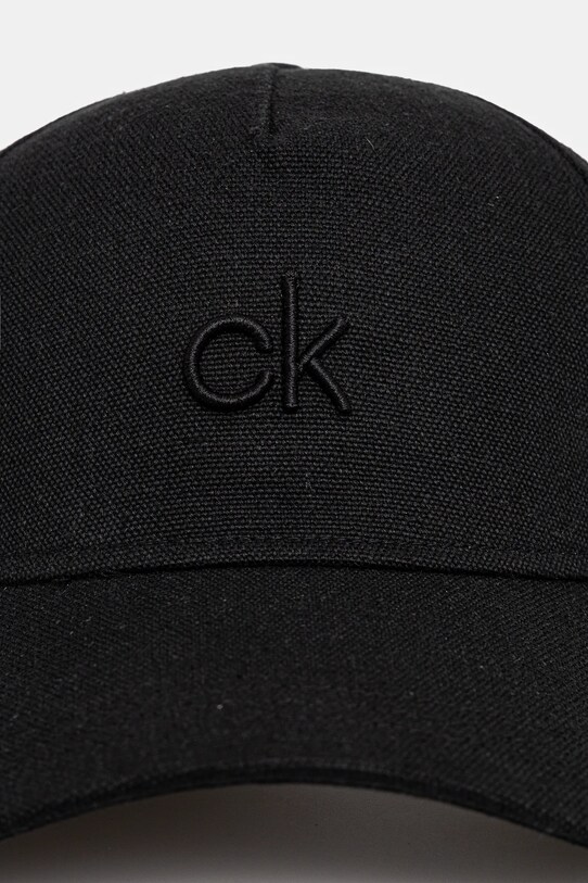 Льняная кепка Calvin Klein K60K613118 чёрный SS25