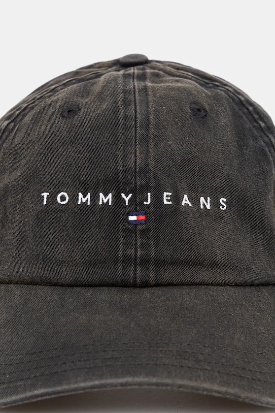 Бавовняна бейсболка Tommy Jeans AW0AW17308 чорний SS25