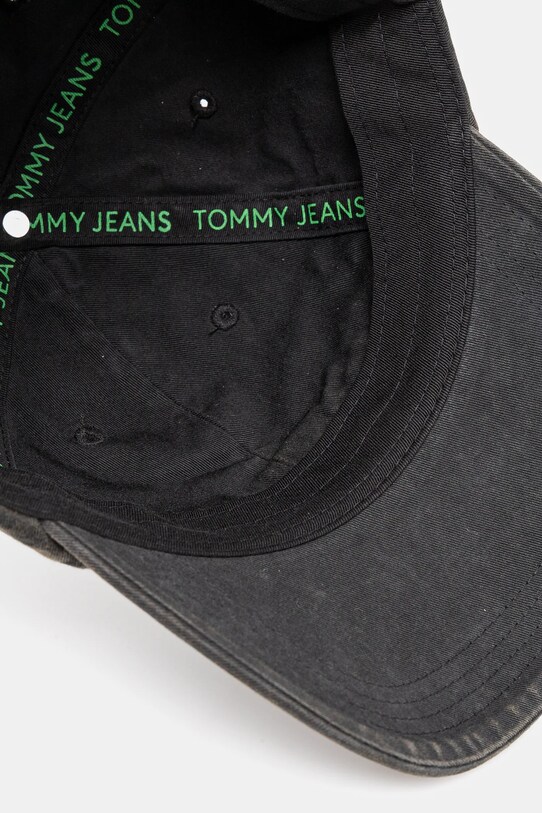 Хлопковая кепка Tommy Jeans чёрный AW0AW17308