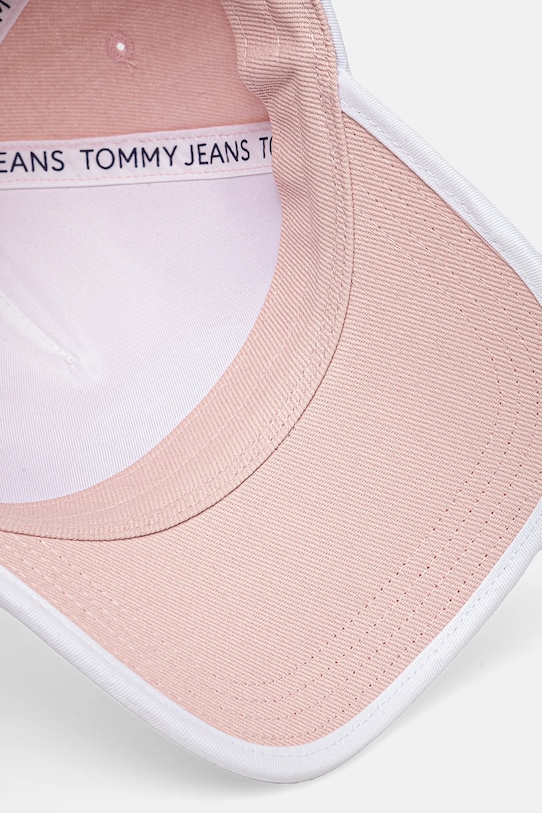 Tommy Jeans șapcă de baseball din bumbac roz AW0AW17315