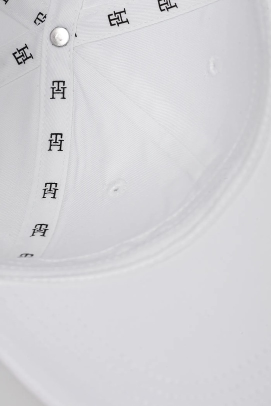 Akcesoria Tommy Hilfiger czapka z daszkiem bawełniana AW0AW17128 biały