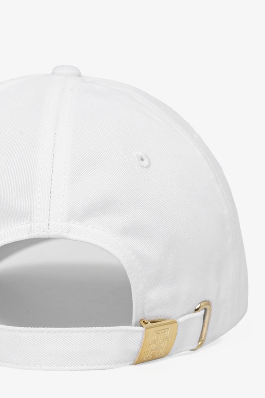 Tommy Hilfiger czapka z daszkiem bawełniana biały AW0AW17128