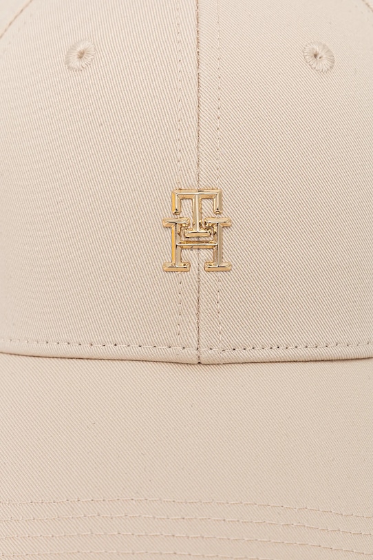 Βαμβακερό καπέλο του μπέιζμπολ Tommy Hilfiger AW0AW17128 μπεζ SS25