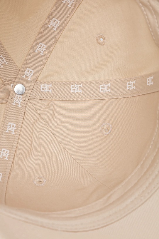 Αξεσουάρ Βαμβακερό καπέλο του μπέιζμπολ Tommy Hilfiger AW0AW17128 μπεζ