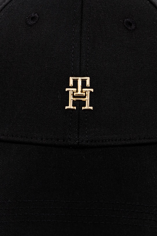 Bombažna bejzbolska kapa Tommy Hilfiger AW0AW17128 črna SS25