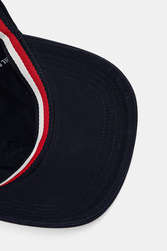 Tommy Hilfiger czapka z daszkiem bawełniana granatowy AW0AW17131