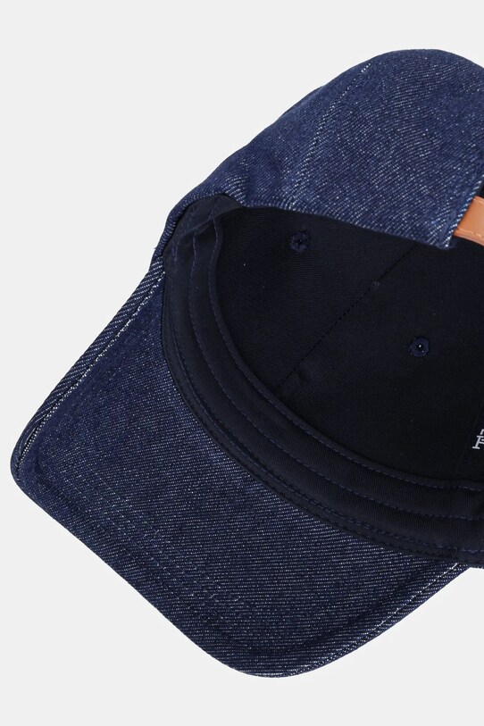 Tommy Hilfiger czapka z daszkiem jeansowa granatowy AW0AW17137