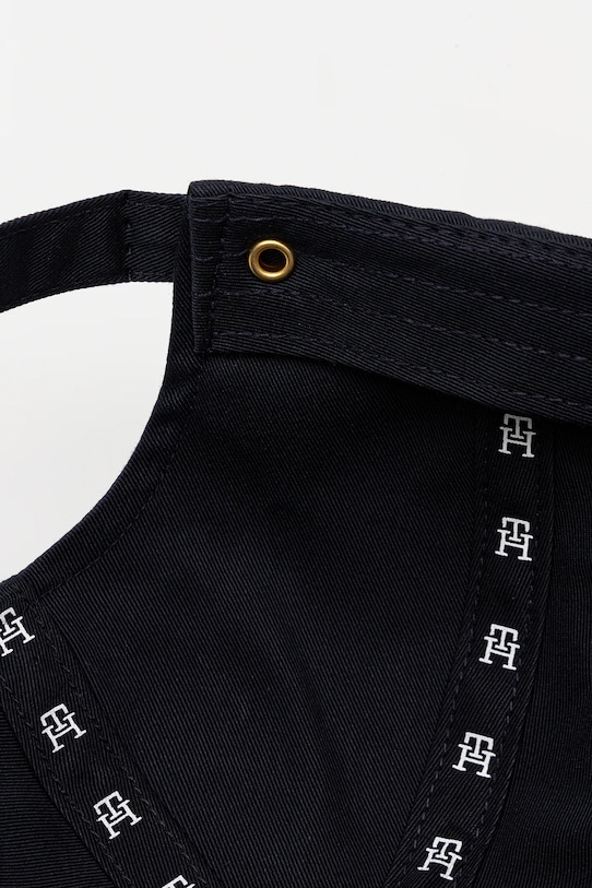 Bavlněná baseballová čepice Tommy Hilfiger námořnická modř AW0AW17138