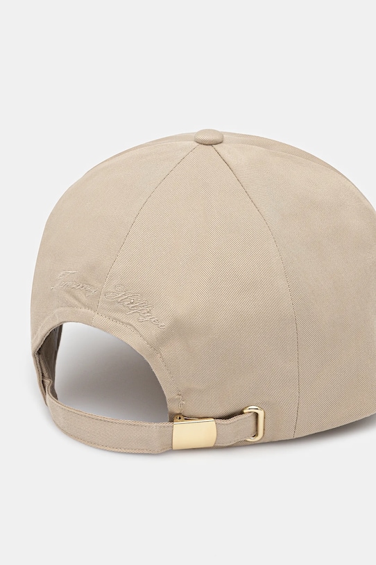 Akcesoria Tommy Hilfiger czapka z daszkiem bawełniana AW0AW17138 beżowy