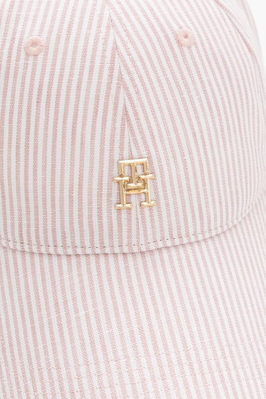 Doplňky Lněná kšiltovka Tommy Hilfiger AW0AW17141 růžová