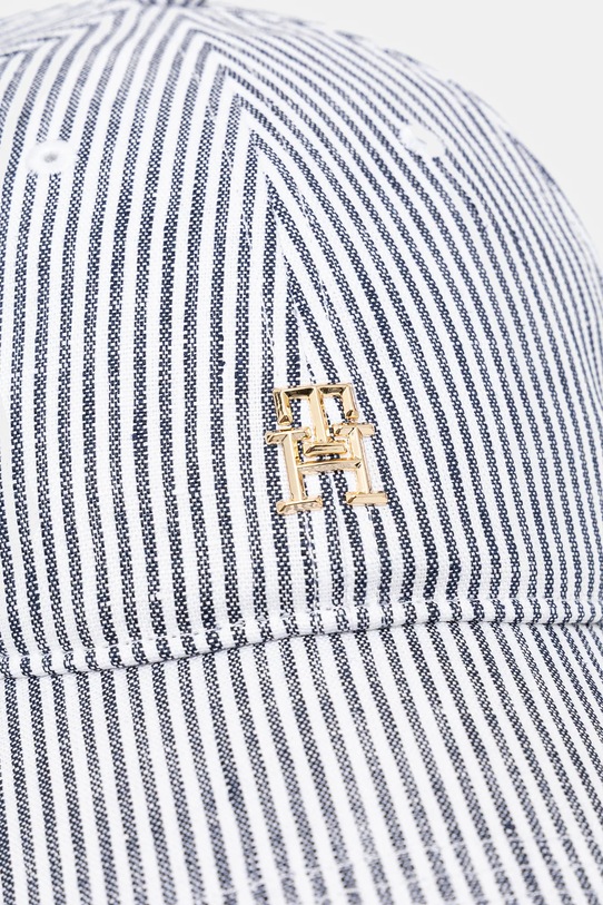 Doplňky Lněná kšiltovka Tommy Hilfiger AW0AW17141 námořnická modř