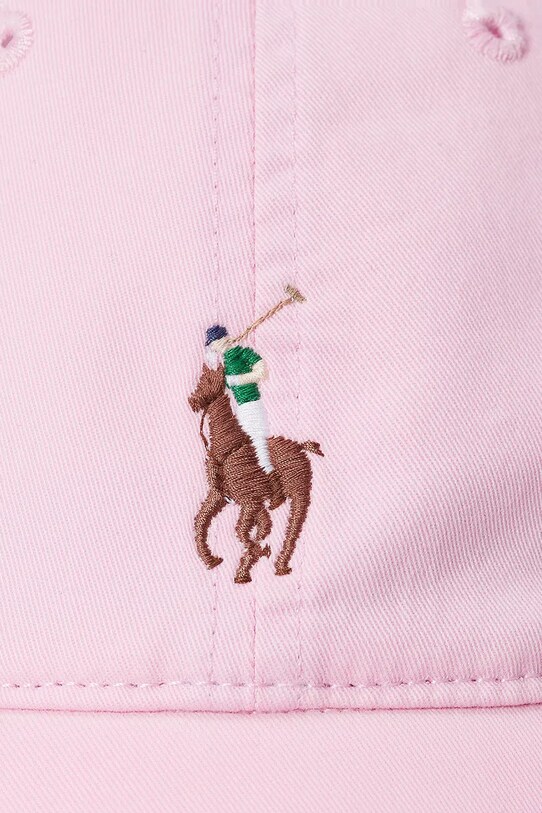 Αξεσουάρ Βαμβακερό καπέλο του μπέιζμπολ Polo Ralph Lauren 211967361 ροζ