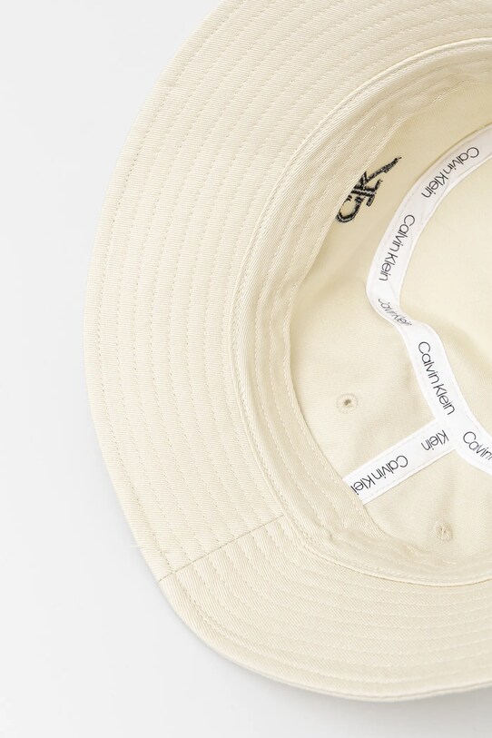 Βαμβακερό καπέλο Calvin Klein Jeans μπεζ LV04K5020G