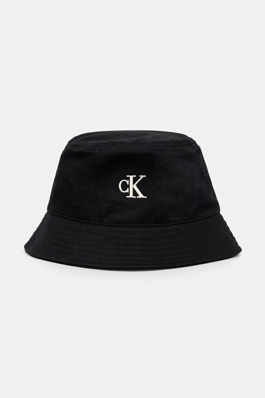 Calvin Klein Jeans kapelusz bawełniany bawełna czarny LV04K5020G